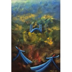 Khusro Subzwari, 20 x 30 Inch, Acrylics on Canvas, Figurative Painting, AC-KS-251